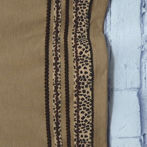 Rafael Sport Animal Print Top Shirt Women's Size Large - Picture 3 of 7